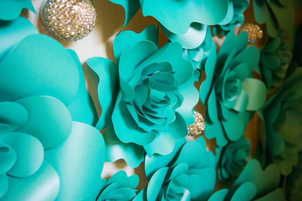 Tiffany blue floral wall26 Mahi Rehan
