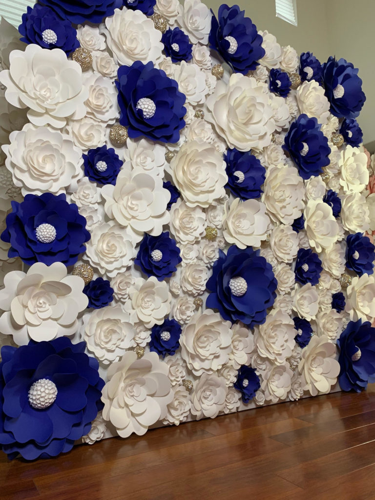 party rentalbackdropswhite & navy blue72 Mahi Rehan